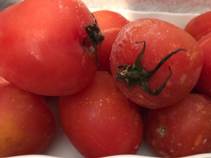 Tomates congelados