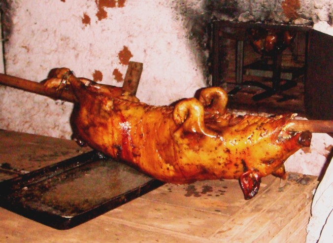 Caximba saindo do forno